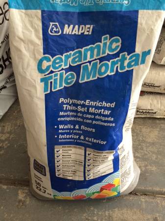 Bags of Mortar and Grout (25 and 50 bags)