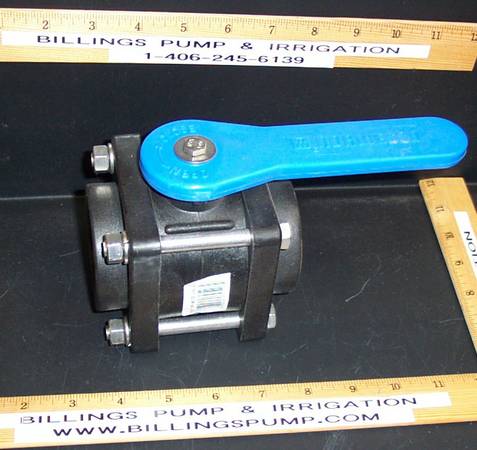 Ball valve, 1 12 poly bolted