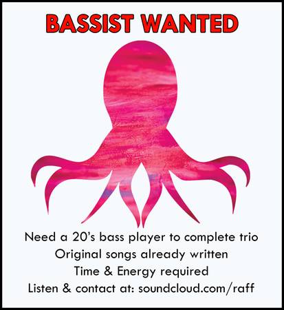 Bassist wanted for rock band (Ft. Lauderdale)