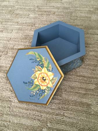 Beautiful Hand painted Vintage wooden box