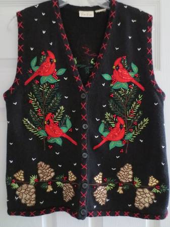 Beautiful Sweater Vest with Cardinals