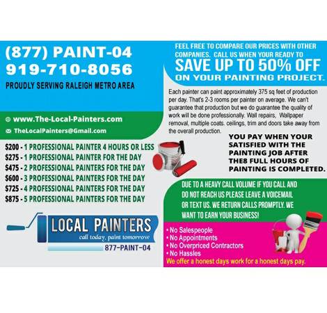 BEST PAINTERS. BEST PRICES. CLICK HERE