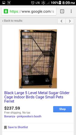 BIG Cage for birds, sugargliders, ferrets