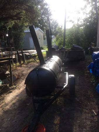Big grill on trailer