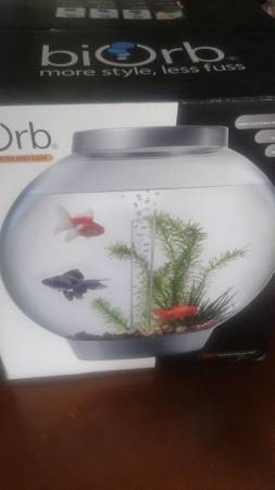 BiOrb goldfish tank and all ready for fish setup (BothellKirkland)