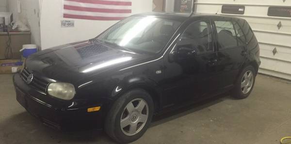 Black 2000 volkswagen golf for sale