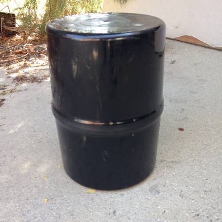 Black backpackers camping cache bear box canister