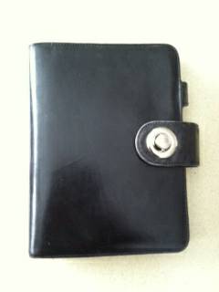 Black Leather Franklin Covey Planner