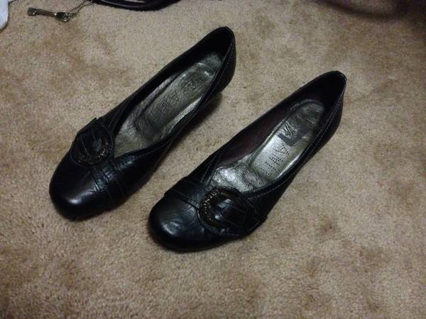 black leather Hispanitas womens shoe
