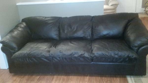 black leather sleeper sofa