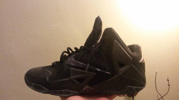 Black Out Lebron 11s (11.5)