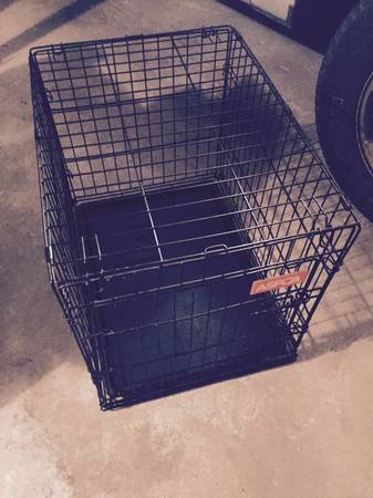 Black Wire Dog Kennel Crate