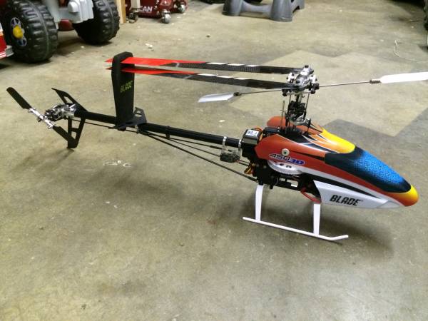 Blade 450 3D Helicopter BNF carbon and aluminum upgrades trade or sale