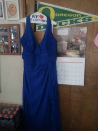 Blue Halter Dress Plus Size 24
