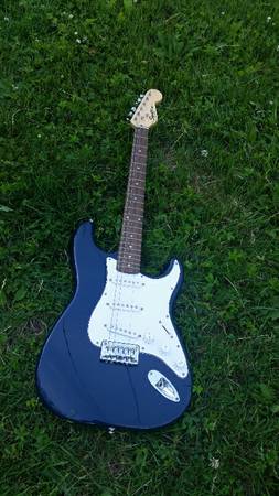 Blue Squire Guitar