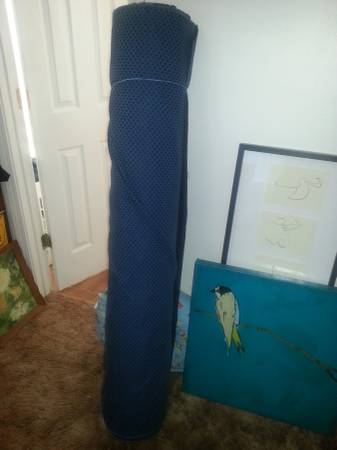 blue upholstery fabric roll