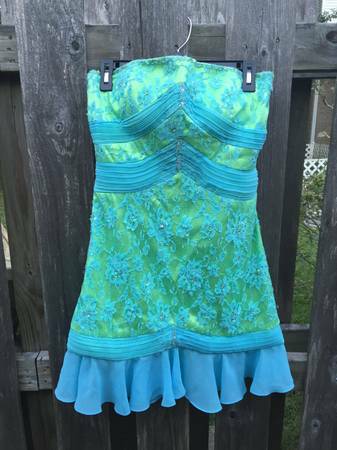 BlueGreen PromFormal Dress For Sale