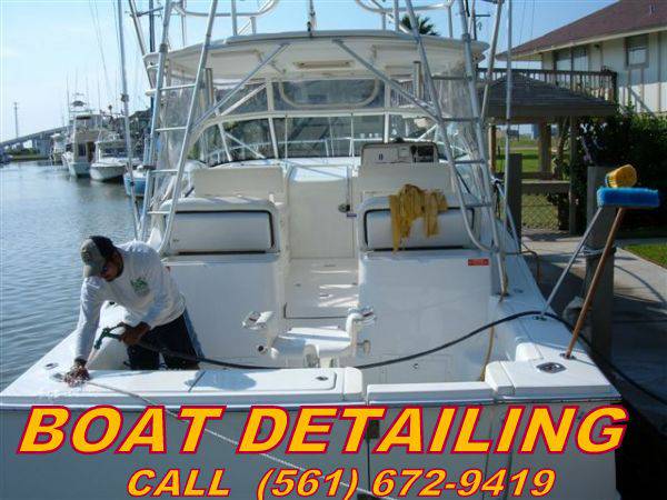 Boat Waxing , Compounding