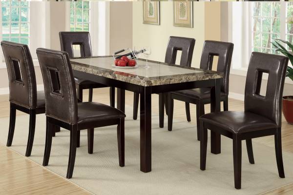 BRAND NEW DINING SET MARBLE TOP