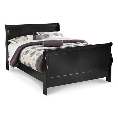 BRAND NEW QUEEN SOLID WOOD SLEIGH BED IN THE BOX NEED GONE ASAP