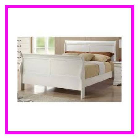 BRAND NEW QUEEN SOLID WOOD SLEIGH BED IN THE BOX NEED GONE ASAP