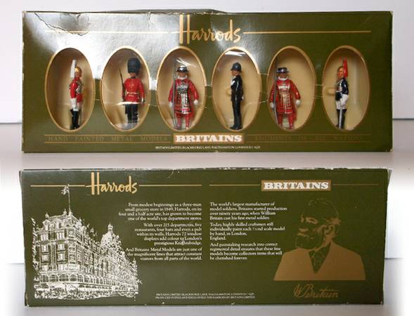 BRITAINS HARRODS LIFEGUARD POLICE YEOMAN SCOTS GUARD LONDON TOY SOLDIE