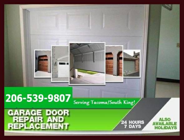 Broken Garage Doors Dont hurt yourself We do Garage Door Repair (Seattle Garage Door repair professio)