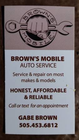 BROWNS MOBILE AUTO SERVICE (Salt Lake City)