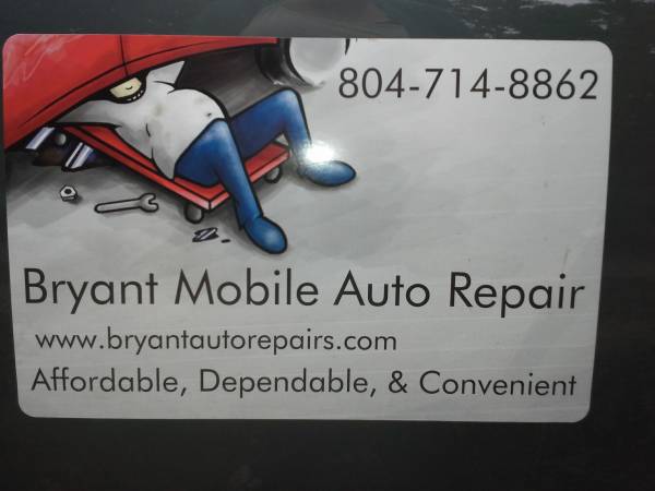 Mobile Auto Repair (Richmond and tri cities)