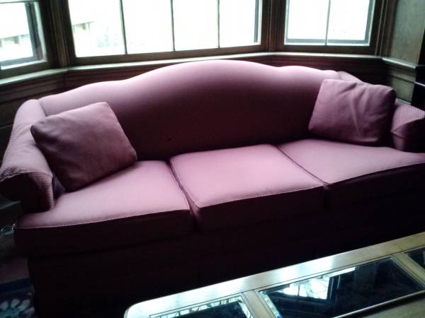 Burgundy Sofa