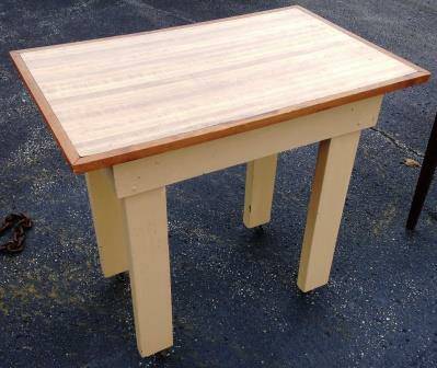 Butcher Block Table on Casters