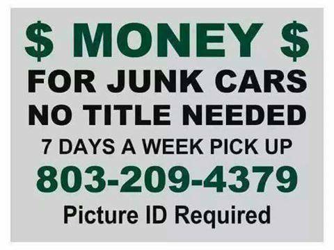 Buying all junk cars 100