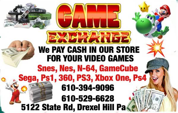 BUYING Video Games Wii, SNES, NES, N64, Playstation, DS, 3DS, SEGA