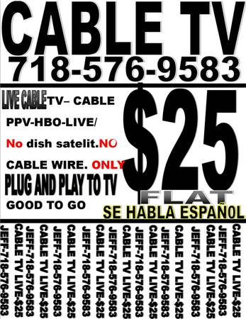 CABLE TV EN VIVO LIVE no internet required (BRONX)