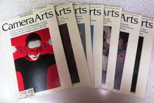CAMERA ARTS Magazines  7 Issues   1980