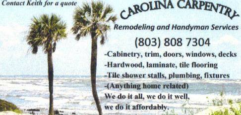 CAROLINA CARPENTRY HOME REPAIRSREMODELSHANDYMAN (LexingtonColumbia)