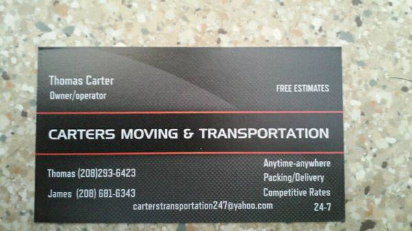 CARTERS MOVING AND TRANSPORTATION (anywhere)