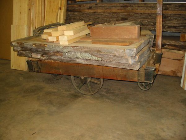 Carts for making industrial style tables