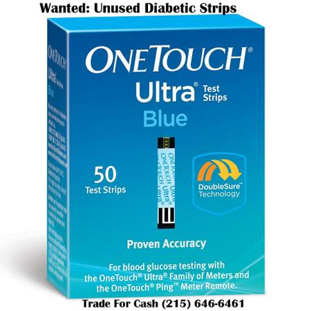Cash Paid for Diabetic Strips (All Areas Near Philly)