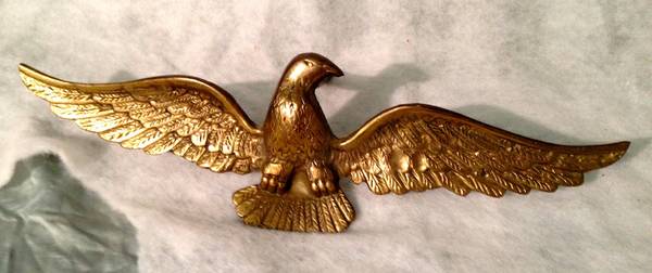 Cast Brass American Eagle Wall mounted Plaque wall hanging 17