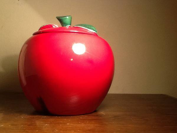 Ceramic Apple Cookie Jar