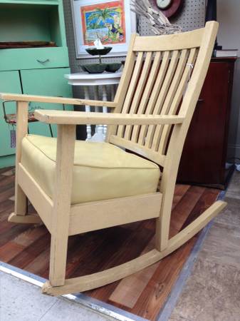 chair.  Vintage wood rocking chair