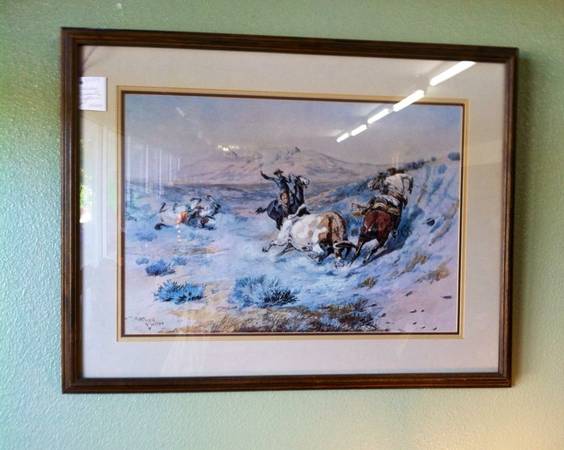 Charles Russell framed print REDUCED PRICE