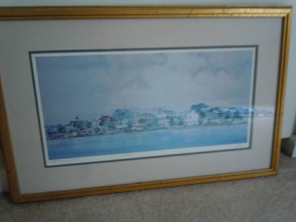 Charleston Row Framed print with matte 702 OF 1500