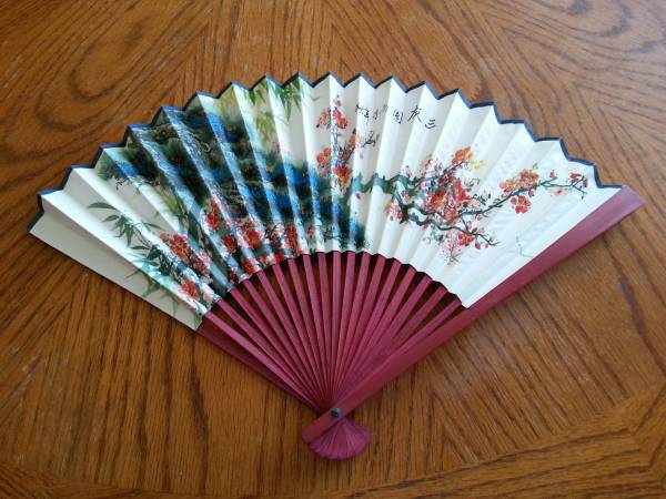 Cherry Blossom Paper Fan