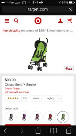 Chicco Echo stroller Jade (green) NEW