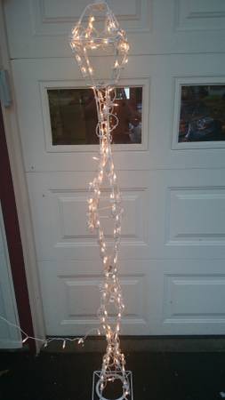Christmas Lighted Lamp Post Decoration