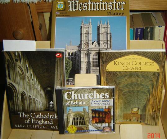 CHURCHES amp CATHEDRALS in Great Britain  6 softcovers amp 1 DVD  VGC (700 S. Capitol Blvd)