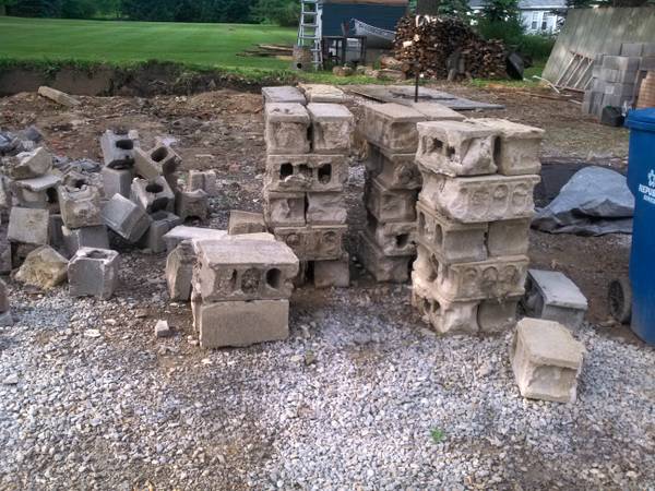 Cinder cement  block (North Ridgeville)