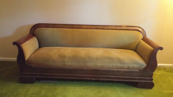 Civil War Era horsehair sofa